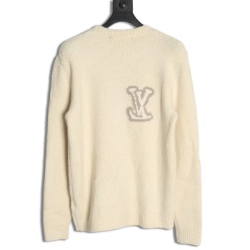 Louis Vuitton monogram intarsia knitted crew neck sweater