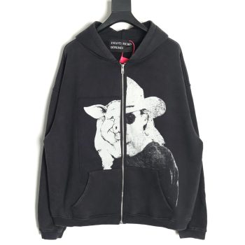 ENFANTS RICHES DéPRIMéS patchwork printed zip-up cardigan Sweatshirt