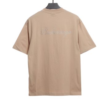 Balenciaga diamond hot diamond LOGO short sleeves