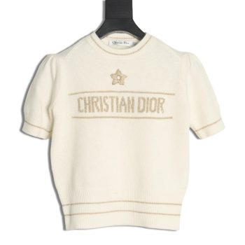 Dior letter knitted sweater short sleeves TSK2