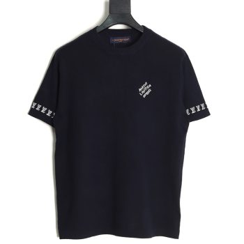 Louis Vuitton jacquard lettering logo short sleeves tsk2
