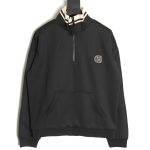 Gucci interlocking double G half zip jacket